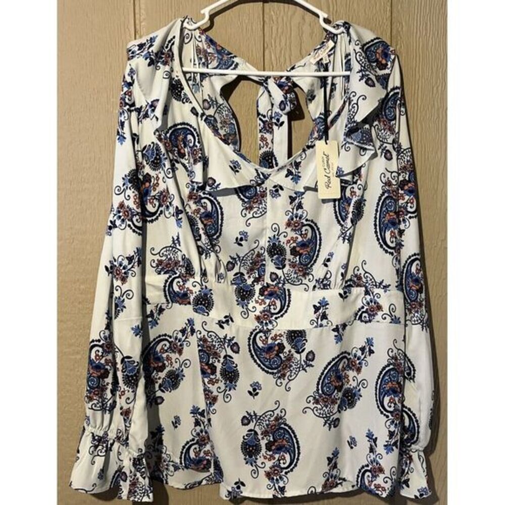Red‎ Camel Curvy Ladies Plus Size Long Sleeve Top 3XL New With Tags